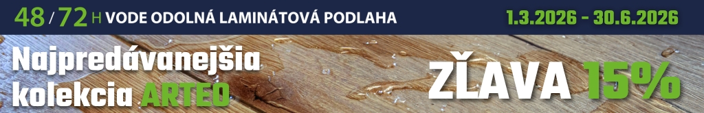 15% z�ava na podlahy ARTEO 1.3.2026 - 30.6.2026