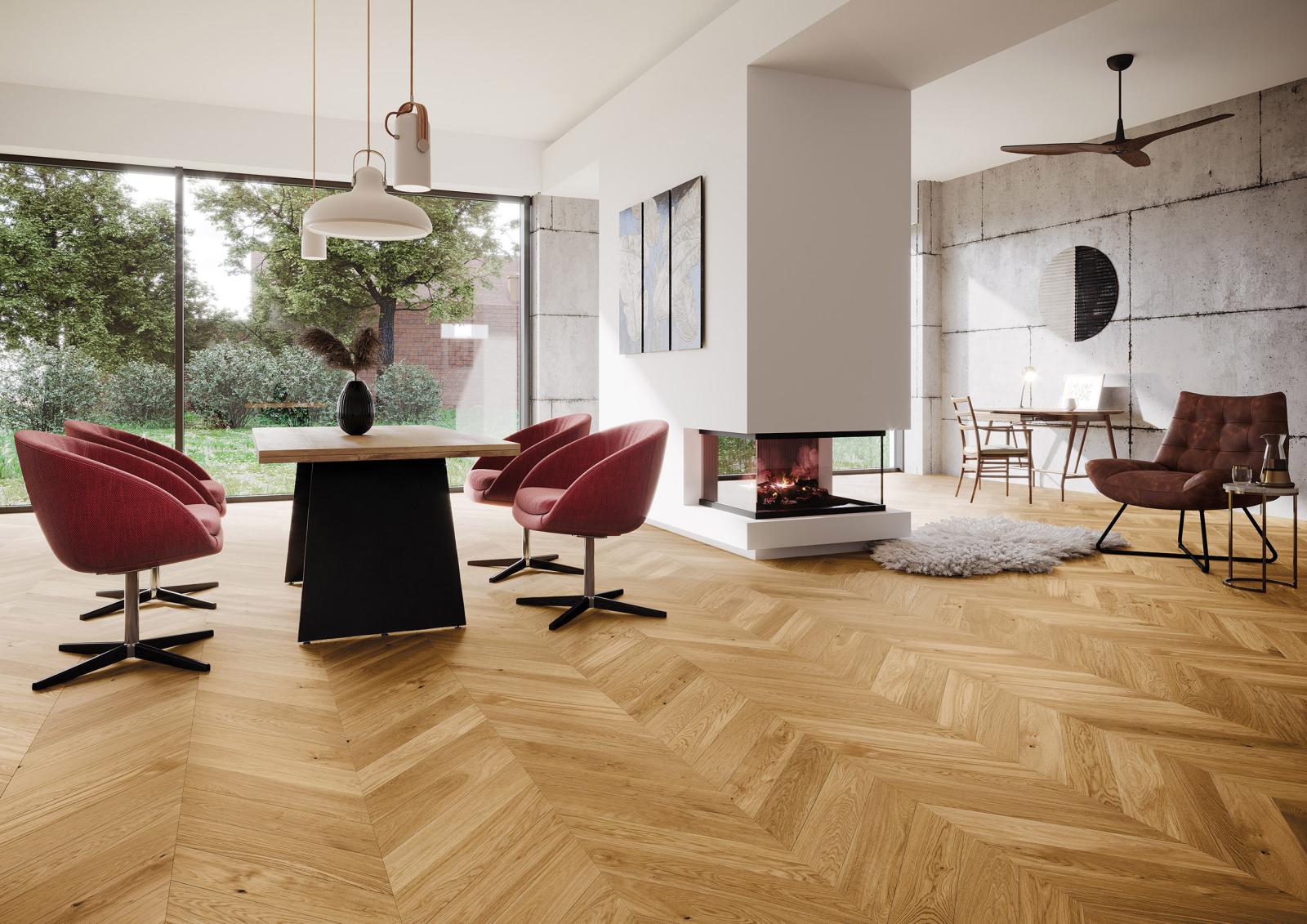 FLOOR FOREVER WOOD DUB CHEVRON SONATA