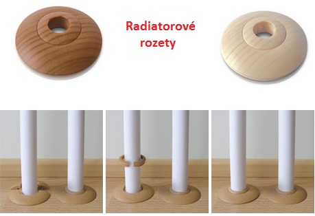 ROZETA RADIATOROVA ORECH TMAVY 2KS/BAL